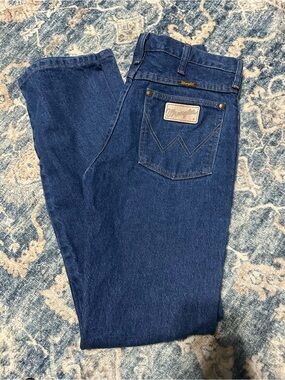 Wrangler Men's Deep Indigo Straight Leg Jeans